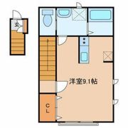 K FLATの間取り画像