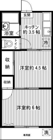 ハイツ美乃和の間取り画像