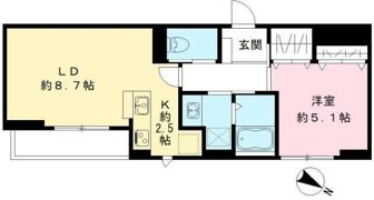 Blan cube 戸越公園の間取り画像