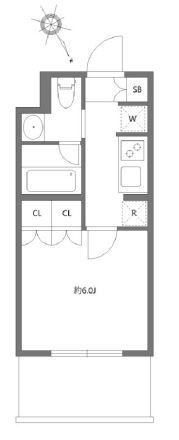 アジールコート東大井の間取り画像