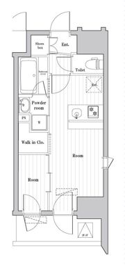 アークマーク大森町アジールコートの間取り画像