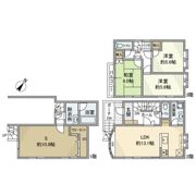 梅里戸建の間取り画像