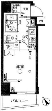 スカイコートヌーベル池袋の間取り画像