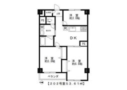 業平ハイツの間取り画像