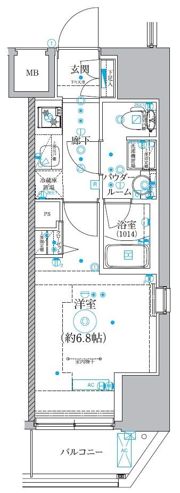 クオリタス品川南の間取り画像