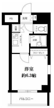 スカイコート・ヴィーダ五反田ウエストの間取り画像