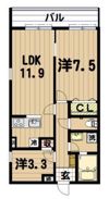 fare KAMEIDOの間取り画像