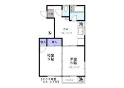 たちばなマンションの間取り画像