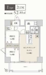 プライマル月島の間取り画像