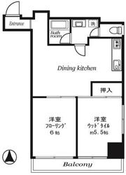 成子坂ハイツの間取り画像