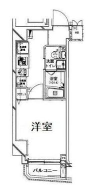 クレイシア西蒲田 801の間取り画像