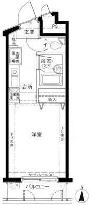 メインステージ新中野駅前の間取り画像