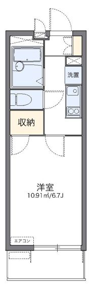 レオパレスレイクサイド武蔵浦和の間取り画像