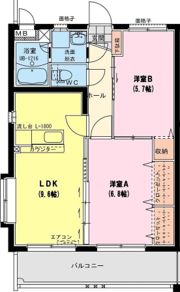 ヴィラ プレポールの間取り画像