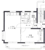 日髙ハイツIIの間取り画像
