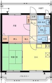 サングリーン藤沢の間取り画像