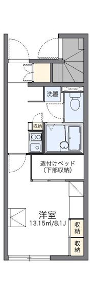 レオパレスみやびの間取り画像