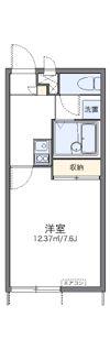 レオパレスリバーサイド下北の間取り画像
