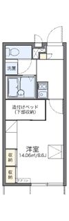 レオパレス宮崎の間取り画像
