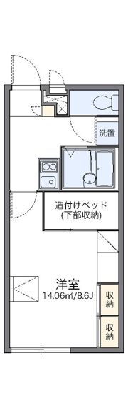 レオパレスMOONⅡの間取り画像