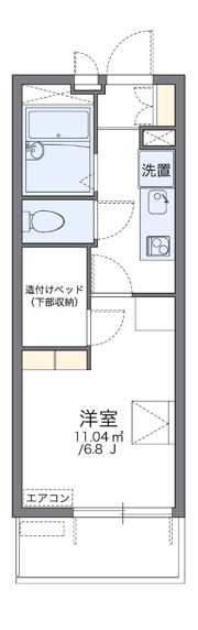 レオパレスヒルズハイネの間取り画像