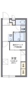 レオパレス輝の間取り画像