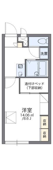 レオパレス木花の間取り画像