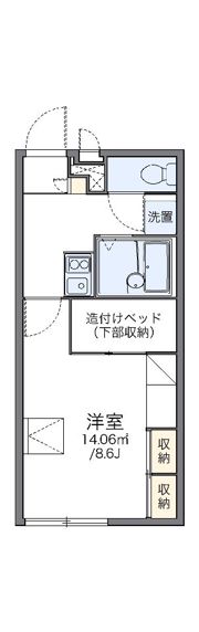 レオパレスRIVER WINDの間取り画像