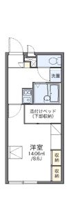 レオパレスRIVER WINDの間取り画像