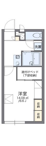 レオパレス源藤Ⅳの間取り画像