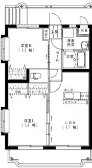 アンシャンテIIの間取り画像