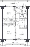 三門マンションの間取り画像
