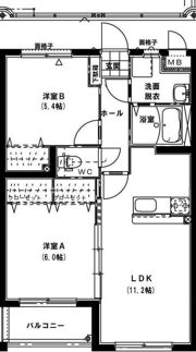パークサイド城ヶ崎の間取り画像
