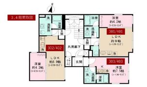 CASA PIAZZA 目黒大岡山の間取り画像