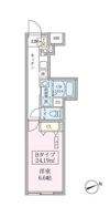 スカイコートリュクス品川大崎の間取り画像