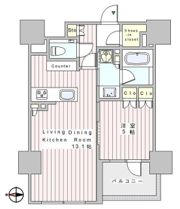 ルネ神田和泉町の間取り画像
