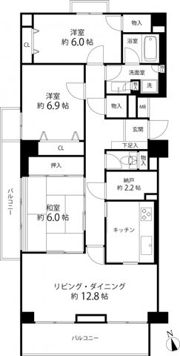 T's garden府中の間取り画像