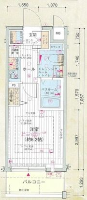 エステムプラザ品川大崎駅前レジデンシャルの間取り画像