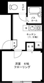 フラワーコーポの間取り画像