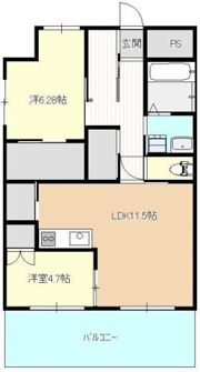 ディアコート新栄の間取り画像