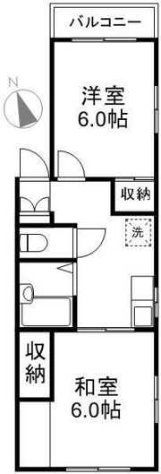 サンハイツみのりの間取り画像