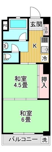 櫻井マンションの間取り画像