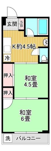 櫻井マンションの間取り画像