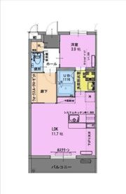 ラフィーナパレス宮崎東の間取り画像