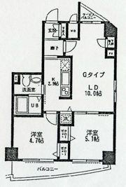 ラスカシエロ下北沢の間取り画像