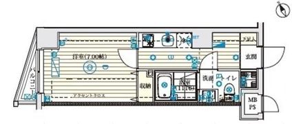 B City 高田馬場 alivieの間取り画像