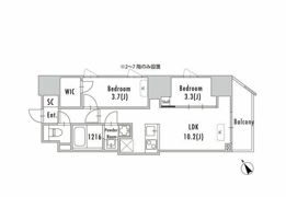 GRAN PASEO蔵前Ⅱの間取り画像