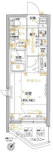 クレイシア品川東大井の間取り画像