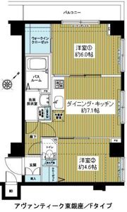 ZOOM東銀座の間取り画像