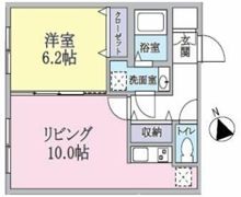 クラージュ中野の間取り画像